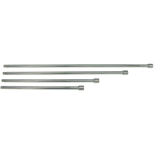 Jeu de barres rallonges SE12-4S, Prise de 1/2", Fini Chrome, 4 M Equipex