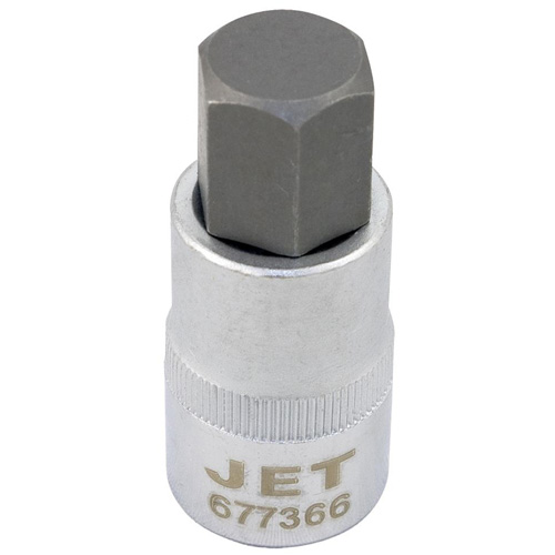 Douille &agrave; embout, Hexagonale, 14 mm x 2" lo, Prise 1/2" Equipex