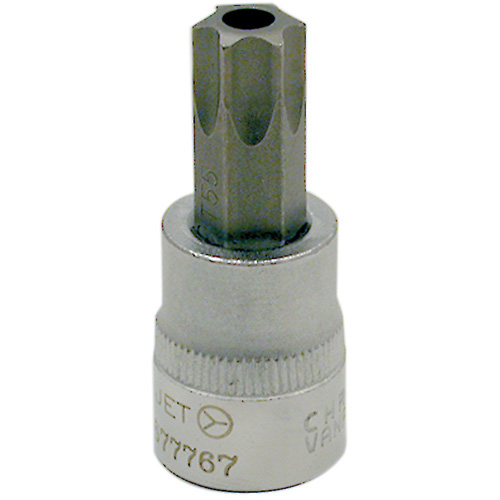Douille &agrave; embout, Torx inviolable, T-55 x 2" lo, Prise 3/8" Equipex