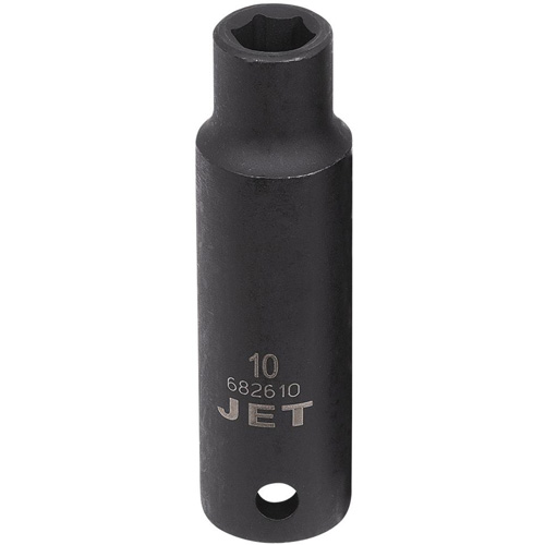 Socket, Impact, 10 mm, 1/2" Drive, 6 Points, Deep Equipex