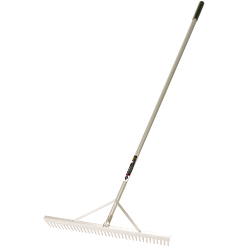 Pro Level Rakes, Aluminum Handle, 36" W, Aluminum Blade, 36 Tines Equipex