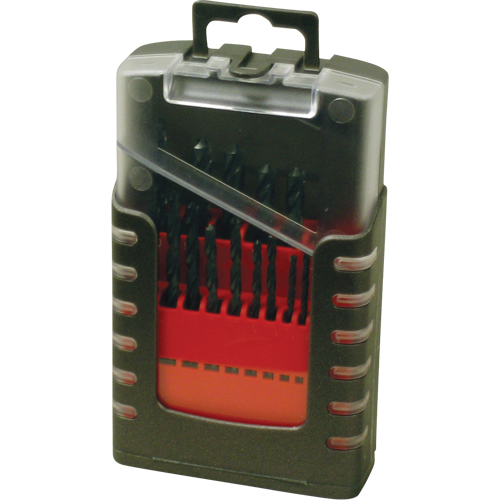 Jeux de forets, 15 morceaux, Acier rapide Equipex
