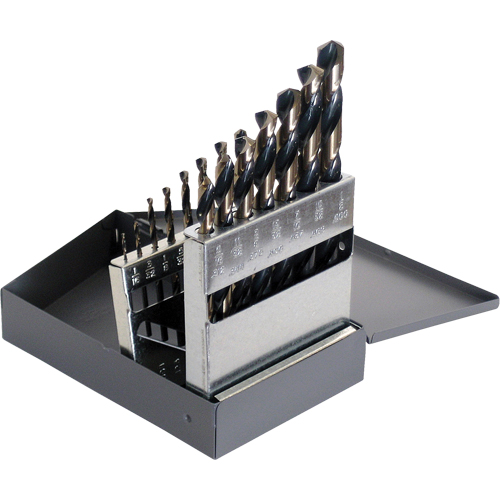 Jeux de forets, 15 morceaux, Acier rapide Equipex
