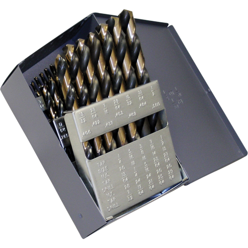 Jeux de forets, 29 morceaux, Acier rapide Equipex
