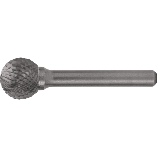 Fraises au carbure solide - Forme sph&eacute;rique, 1/4" dia., 1/4" Tige Equipex