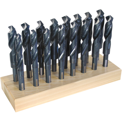 Jeux de forets, 16 morceaux, Acier rapide Equipex