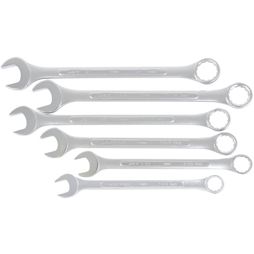 Jeux de cl&eacute;s mixtes combin&eacute;es longues enti&egrave;rement polies, Combinaison, 6 morceaux, Imp&eacute;rial Equipex
