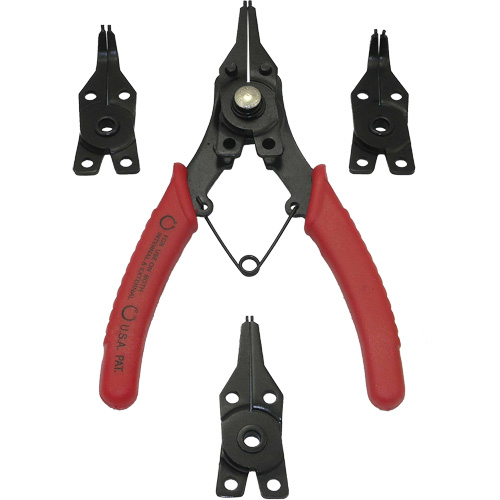 SRP-1S Convertible Snap Ring Plier Set, 5 Pieces Equipex