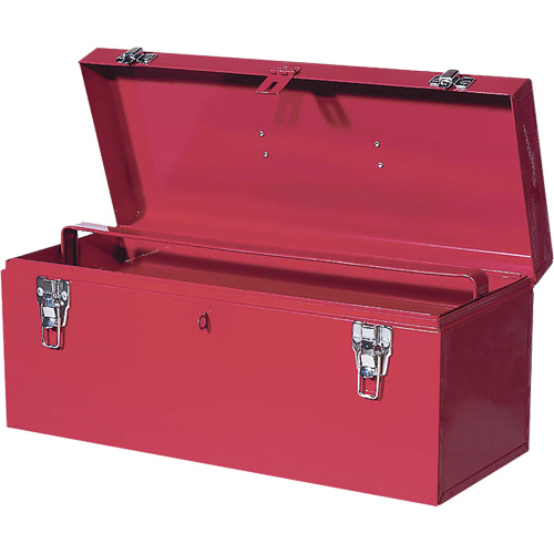 TB21 Boîte &agrave; outils en acier, 8-3/4" P x 20" la x 9-3/8" h, Rouge Equipex