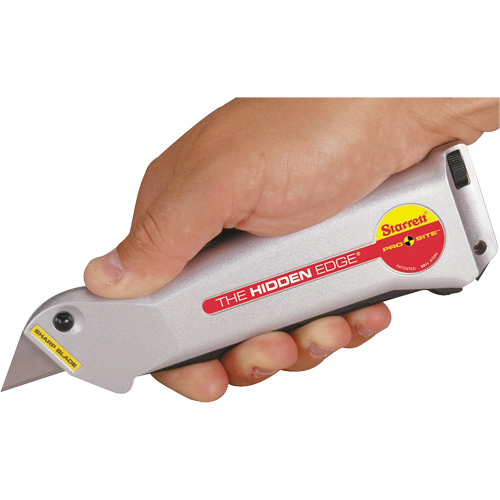 Hidden Edge&reg; Knife, 19 mm, Steel, Aluminum Handle Equipex