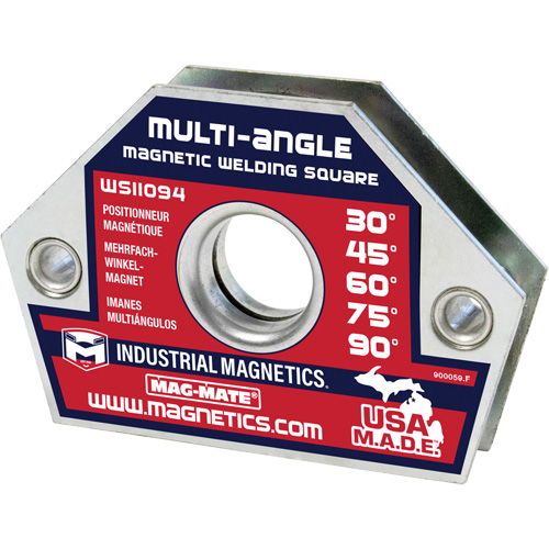 Magnetic Welding Squares, 4-3/8" L x 3/4" W x 3" H, 55 lbs. Equipex