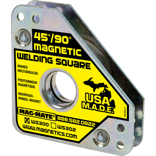 Magnetic Welding Squares, 3-3/4" L x 3/4" W x 3-3/4" H, 60 lbs. Equipex
