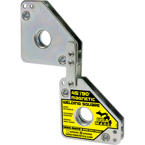 Magnetic Welding Squares, 7-5/8" L x 1-3/8" W x 3-3/4" H, 120 lbs. Equipex