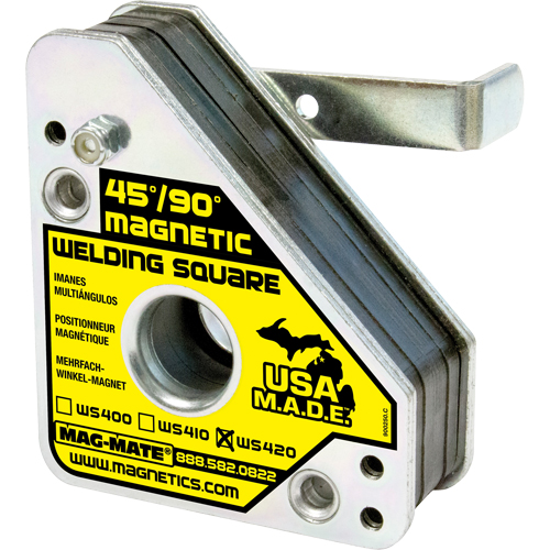 Magnetic Welding Squares, 3-3/4" L x 1-1/2" W x 4-3/8" H, 150 lbs. Equipex