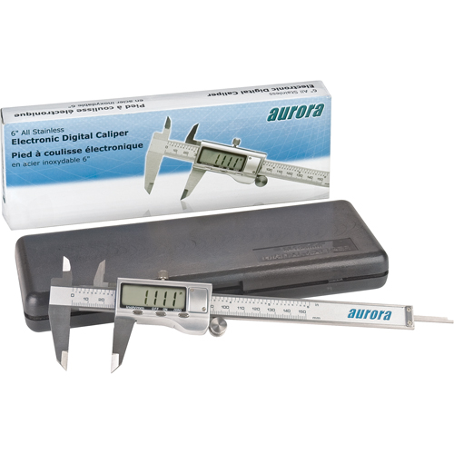 Pieds &agrave; coulisse num&eacute;riques & &eacute;lectroniques, R&eacute;solution de 0,001" (0,03 mm), 0 - 6" (0 - 152 mm) gamme de mesure Equipex