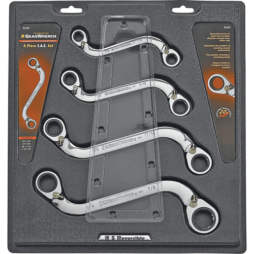 "S" Reversible Wrench Set - 4 Pieces Equipex