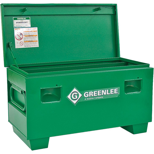 Coffre de chantier, 42" x 20" x 20", Acier, Vert Equipex