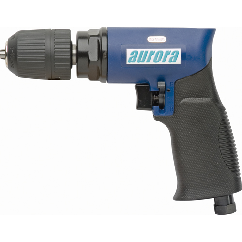 Perceuses r&eacute;versibles pneumatiques 3/8", 4 pi³/min, 1/4" NPT, 88 dBA, 3/8" mandrin Equipex