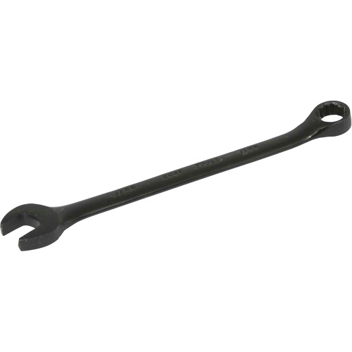 Cl&eacute; mixte &agrave; tige plate, 12 pans, 11 mm, Fini Oxyde noir Equipex