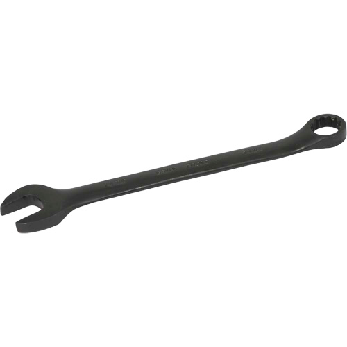 Cl&eacute; mixte &agrave; tige plate, 12 pans, 14 mm, Fini Oxyde noir Equipex