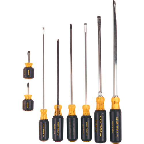 Long & Short Cushion-Grip Screwdriver Set, 8 Pcs. Equipex