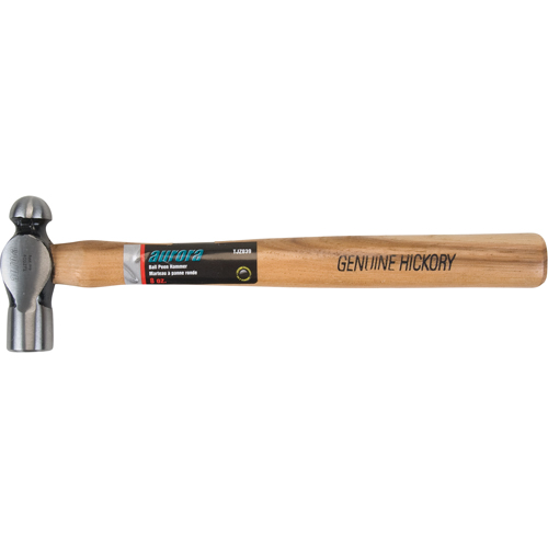 Ball Pein Hammer, 8 oz. Head Weight, Plain Face, Wood Handle Equipex
