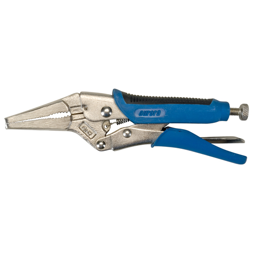 Locking Pliers with Wire Cutter, 6" Length, Long Nose Equipex