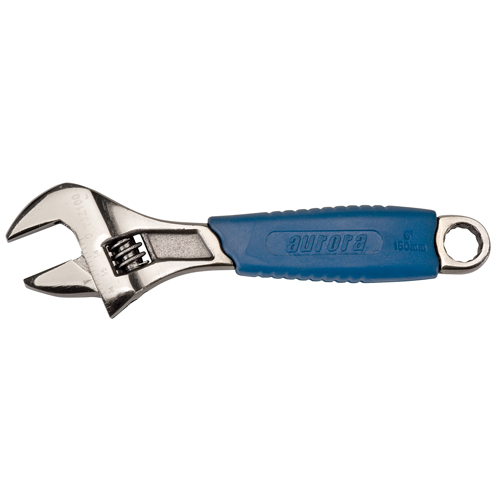 Adjustable Wrench, 6" L, 1" Max Width, Black Equipex