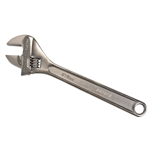 Adjustable Wrench, 15" L, 1-3/4" Max Width, Black Equipex