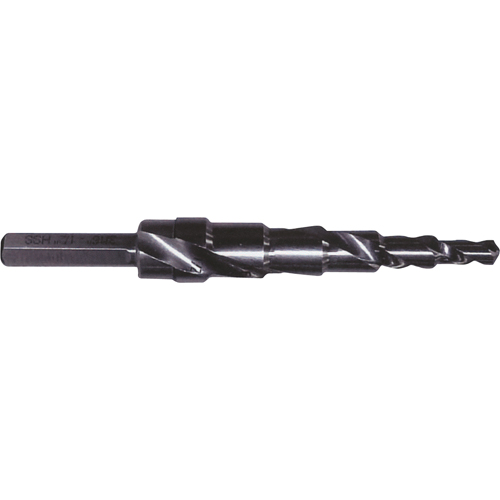 Progressive Step Drill, 1/8" - 1/2" , 1/32" Increments, High Speed Steel Equipex