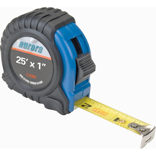 Ruban &agrave; mesurer, 1" x 25', Marques de goujon po/pi Equipex