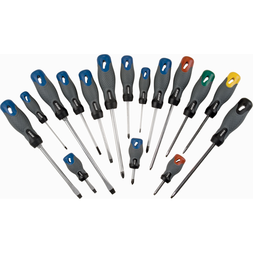 Screwdriver Set, 16 Pcs. Equipex