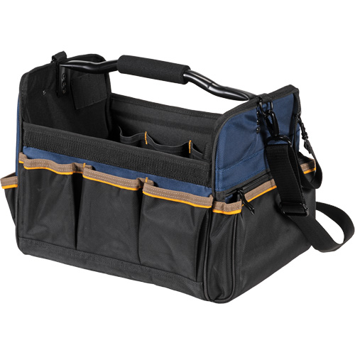 Sacs &agrave; outils souple &agrave; dessus ouvert de 14", Polyester, 21 pochettes, Beige Equipex