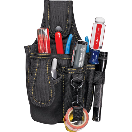 Multi-Pocket Tool & Phone Holders, Multiple Tool Holder, Polyester, 4 Pockets Equipex