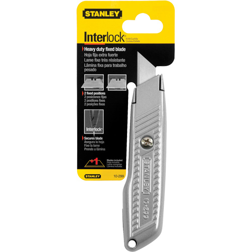 Couteau utilitaire &agrave; lame fixe Interlock, 5-1/2", Lame M&eacute;tal Equipex