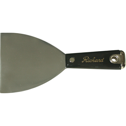 Putty Knife Flexible Steel, 4", Carbon Steel Blade Equipex