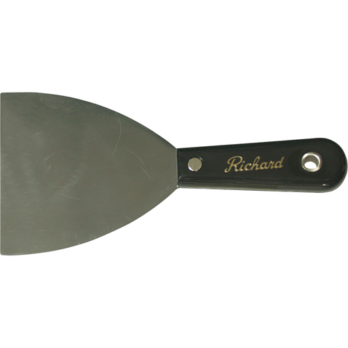 Putty Knife Stiff Steel, 4", Steel Blade Equipex