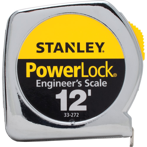 PowerLock&reg; Tape Measure, 1/2" x 12', Imperial Graduations Equipex