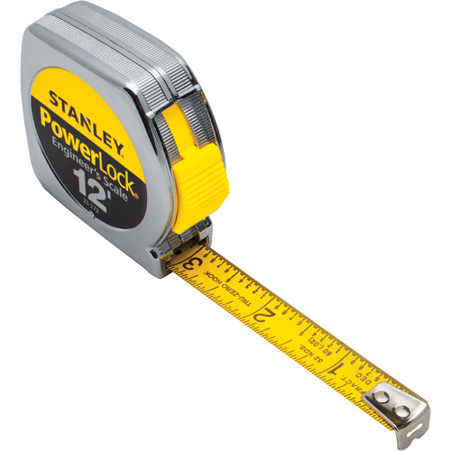 PowerLock&reg; Tape Measure, 1/2" x 12', Imperial Graduations Equipex