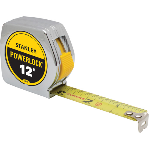 PowerLock&reg; Tape Measure, 3/4" x 12', Imperial Graduations Equipex