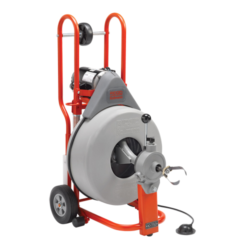 Nettoyant de drain K-750 pour machine &agrave; baril, &eacute;lectrique, 3/4" x 100' Equipex