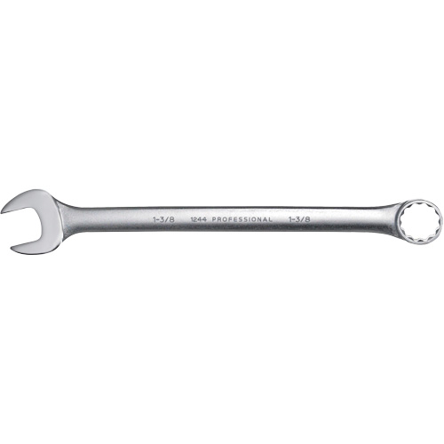 Combination Wrench, 12 Point, 1-3/8", Satin Finish Equipex