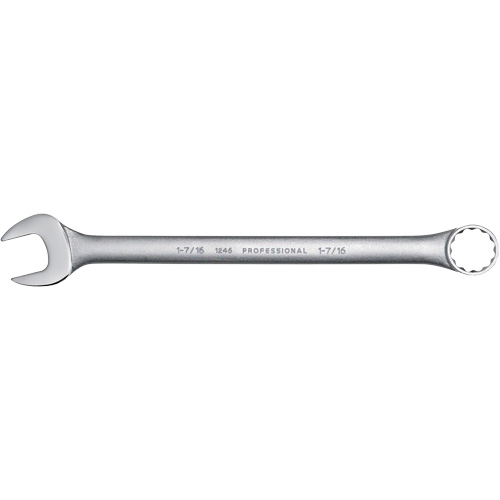 Combination Wrench, 12 Point, 1-7/16", Satin Finish Equipex