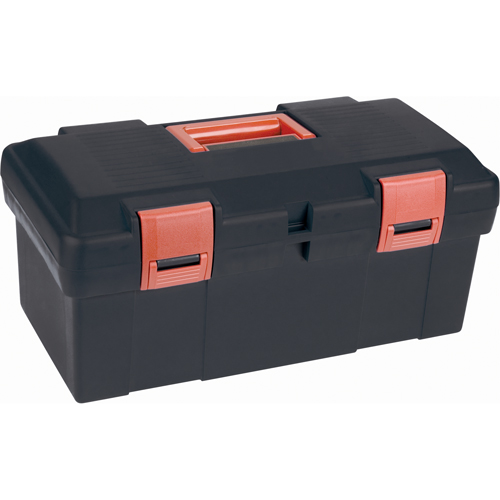 Coffre &agrave; outils robuste, 17-1/2" la x 9-1/2" p x 8" h, Noir Equipex