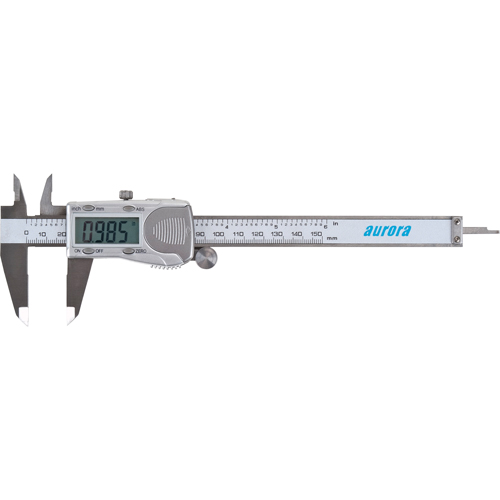 Pieds &agrave; coulisse num&eacute;riques & &eacute;lectroniques, R&eacute;solution de 0,001" (0,03 mm), 0 - 6" (0 - 152 mm) gamme de mesure Equipex