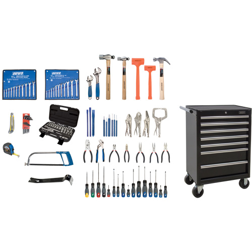 Intermediate Tool Set with Steel Chest, 112 Pieces Equipex