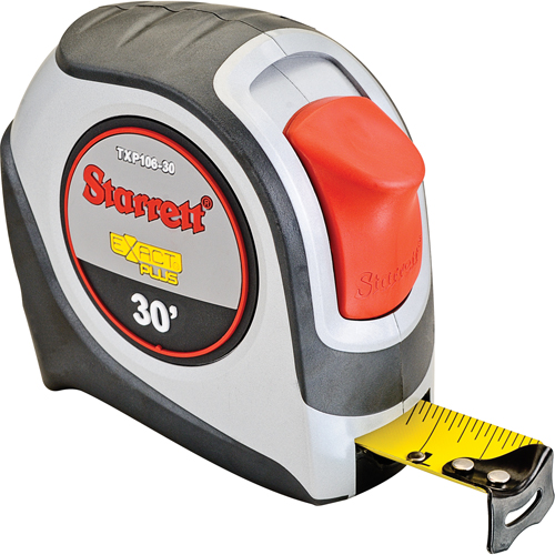 Ruban &agrave; mesurer s&eacute;rie KTXP, 1" x 30', Marques de goujon 1/16" Equipex