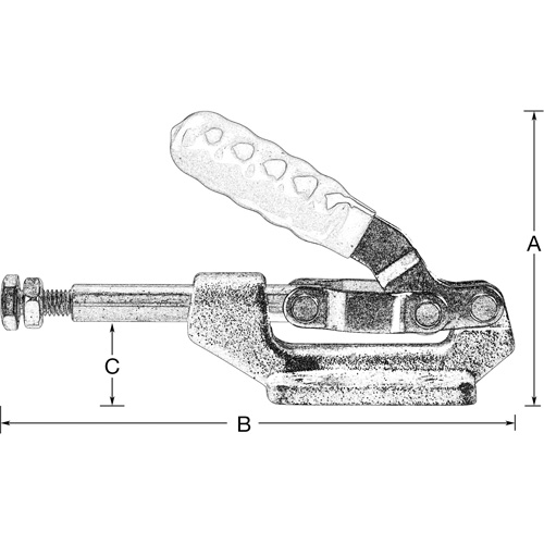 Serre-flan droit, Force de serrage de 600 lb Equipex
