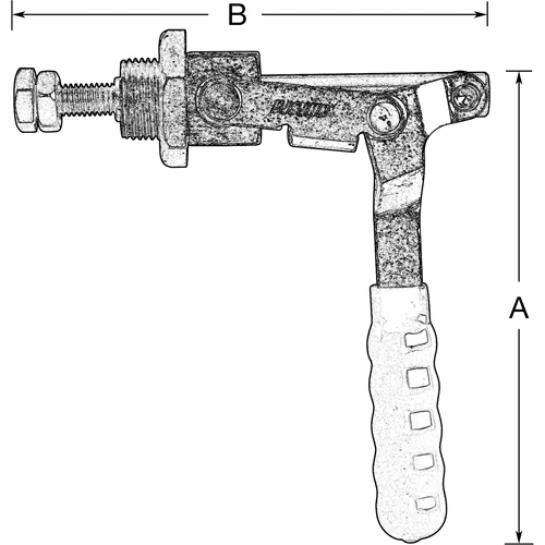 Serre-flan droit, Force de serrage de 300 lb Equipex