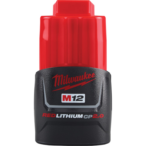 M12 Redlithium 2.0 Battery, Lithium-Ion, 12 V, 2 A Equipex